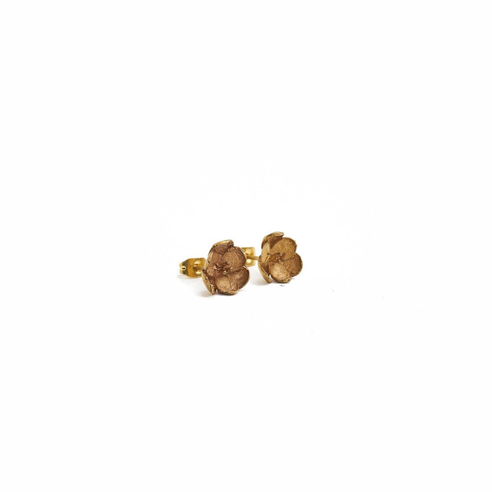 Earring Cherry Blossom Stud Gold