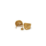 Earring Feather Antique Stud Gold