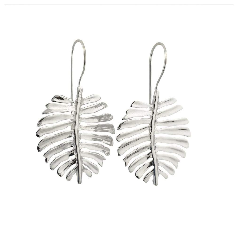 
                  
                    Load image into Gallery viewer, Earring Monstera Silver Plated
                  
                