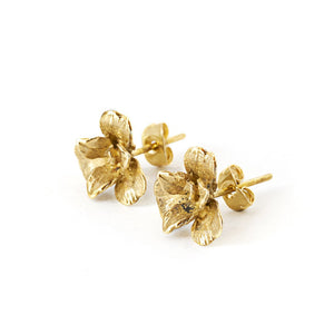 
                  
                    Load image into Gallery viewer, Earring Orchid Stud Gold
                  
                
