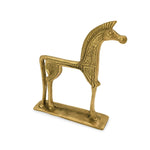Statue Mini Brass Horse angle view
