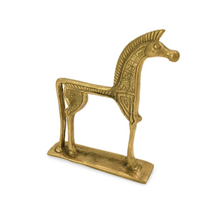 
                  
                    Load image into Gallery viewer, Statue Mini Brass Horse angle view
                  
                