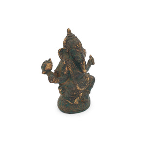 
                  
                    Load image into Gallery viewer, Brass Statue Antique Lord Ganesh the Protector
                  
                