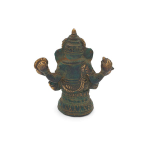 
                  
                    Load image into Gallery viewer, Brass Statue Antique Lord Ganesh the Protector
                  
                