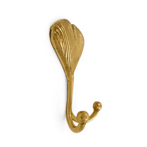 
                  
                    Load image into Gallery viewer, Brass Hook Art Nouveau Ginkgo Leaf
                  
                
