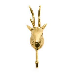 
                  
                    Load image into Gallery viewer, Hook Brass Deer Front
                  
                