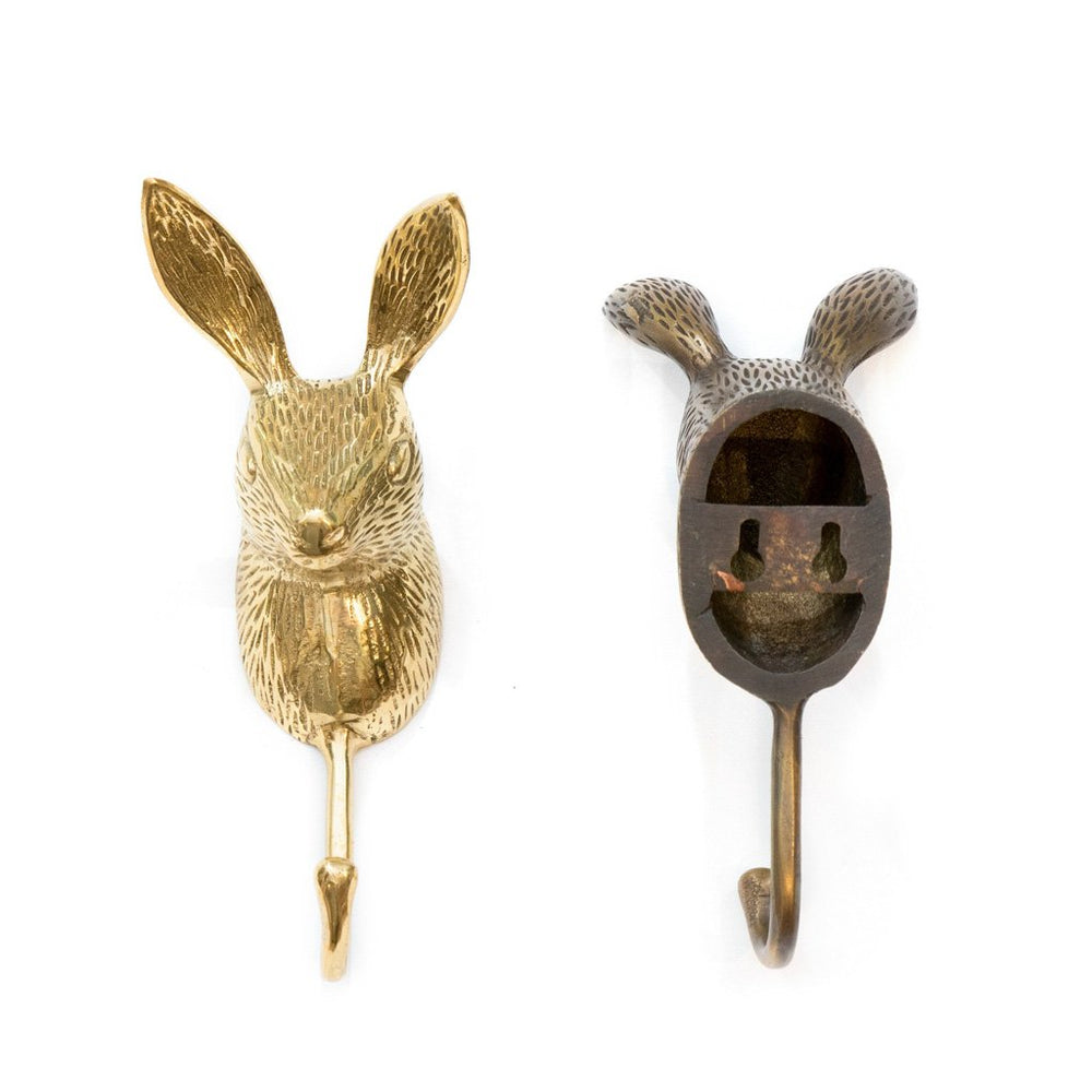 
                  
                    Load image into Gallery viewer, Hook Brass Rabbit Back
                  
                