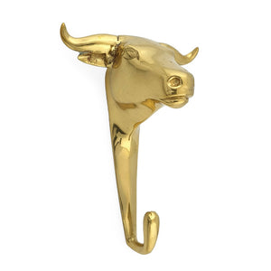 
                  
                    Load image into Gallery viewer, Brass Hook Bull Head
                  
                