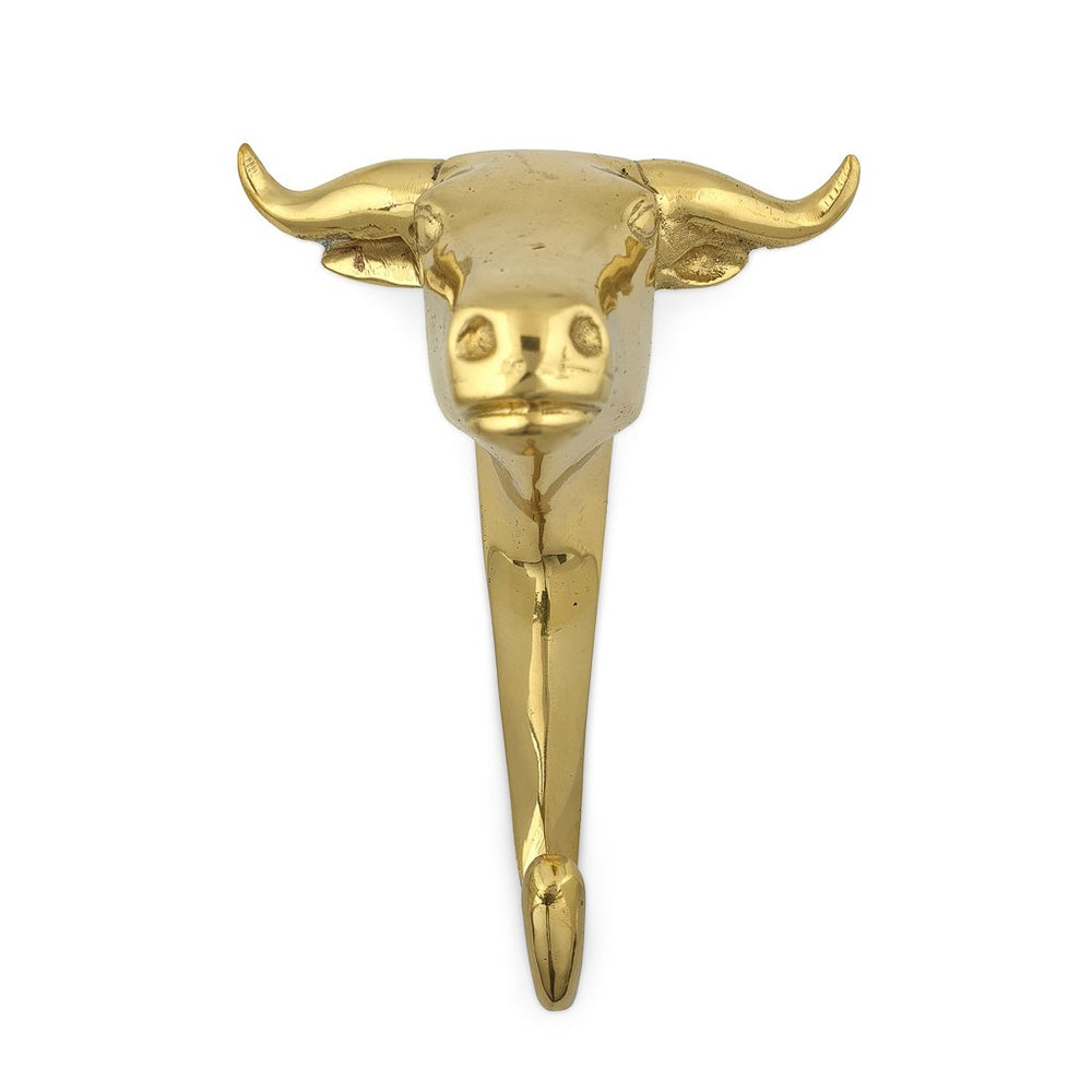 
                  
                    Load image into Gallery viewer, Brass Hook Bull Head
                  
                