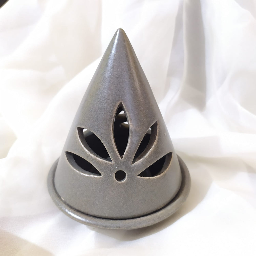 
                  
                    Load image into Gallery viewer, Ceramic Incense Burner Cone Sandy Soft Colors
                  
                