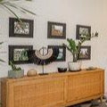 
                  
                    Load image into Gallery viewer, Shell Necklace Decor on stand with Seagrass  Fringes
                  
                