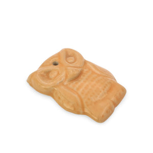 
                  
                    Load image into Gallery viewer, Incense holder ceramic owl orange
                  
                