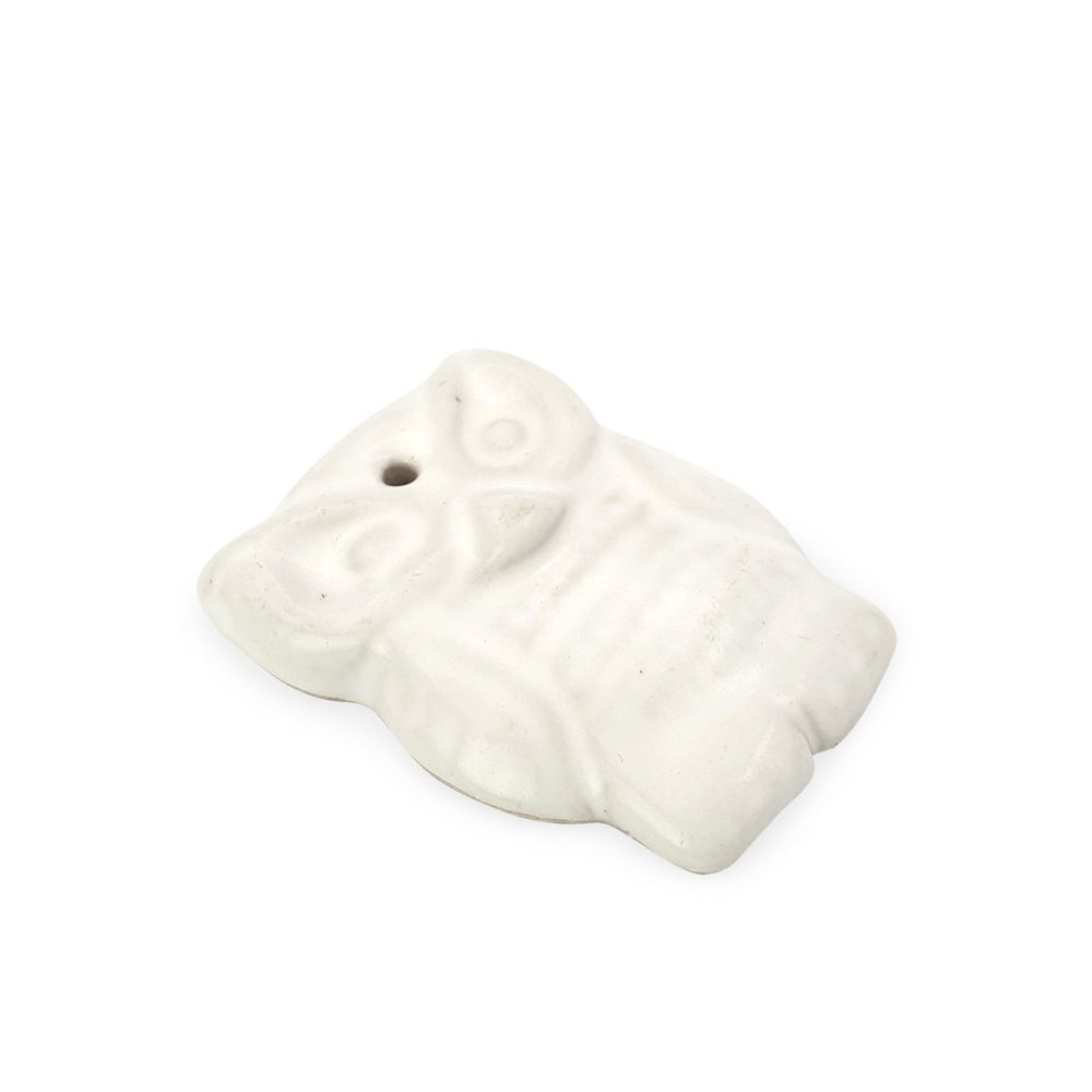 
                  
                    Load image into Gallery viewer, Incense holder ceramic owl white
                  
                