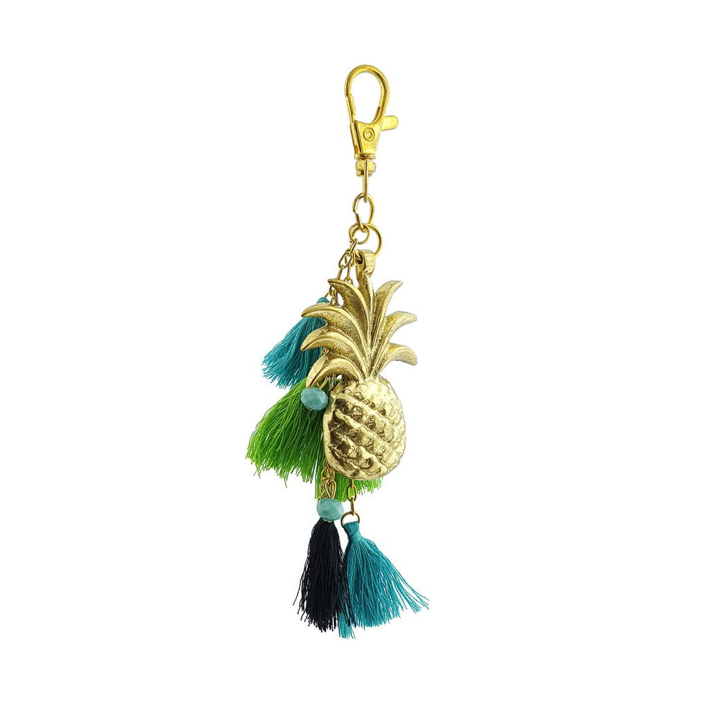 Keychain Tribal Tassel Pineapple