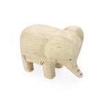 Mini handmade wooden toy animal elephant