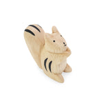 Mini handmade wooden toy animal squirrel