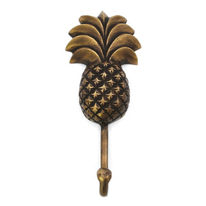 
                  
                    Load image into Gallery viewer, Pineapple hook handmade Brass antique color XL front view
                  
                