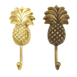 
                  
                    Load image into Gallery viewer, Handmade solid brass pineapple wall hook
                  
                