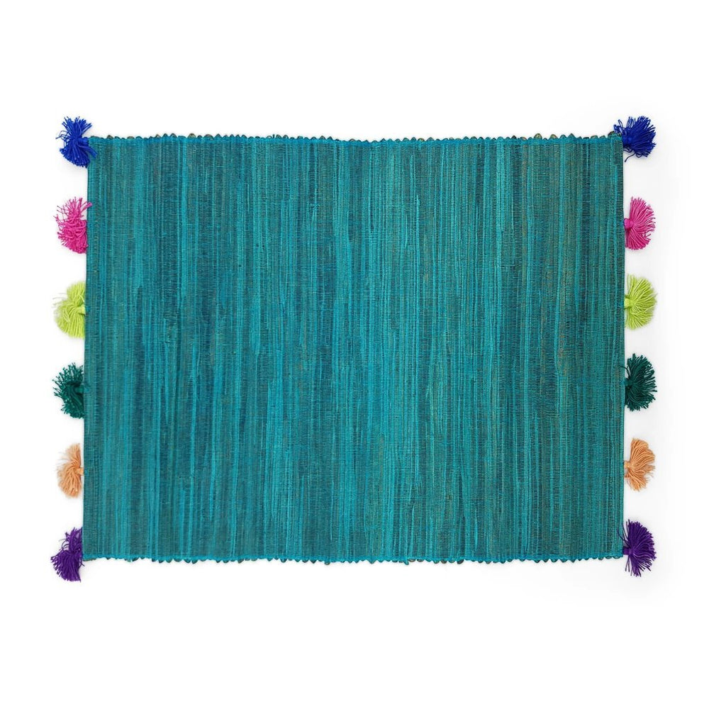 Placemat Tassel Turquoise