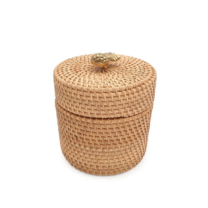 
                  
                    Load image into Gallery viewer, Rattan Round Box With Knob Lid Natural
                  
                
