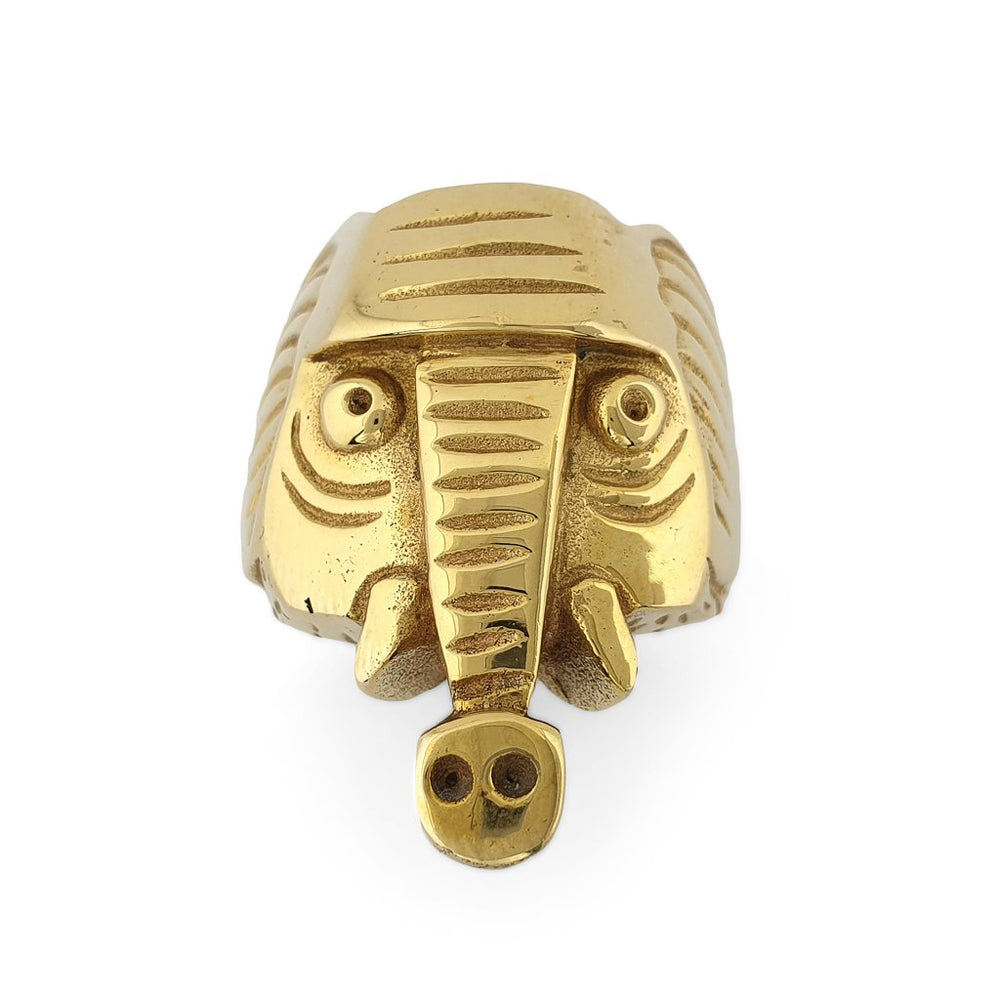 Ring Animal Elephant gold front