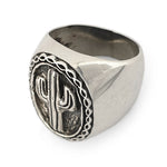 Ring Brass Cactus Silver 925 top