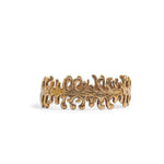 Ring Fern Hoop Gold Front