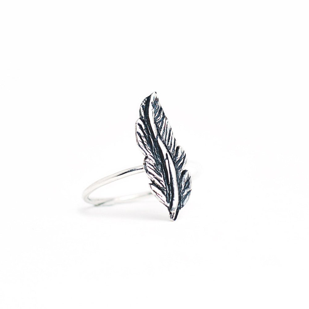 Ring Forest Feather Silver