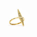Ring Geometric Ace of Diamonds Gold