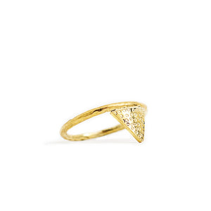 
                  
                    Load image into Gallery viewer, Ring Geometric Triangle Gold
                  
                