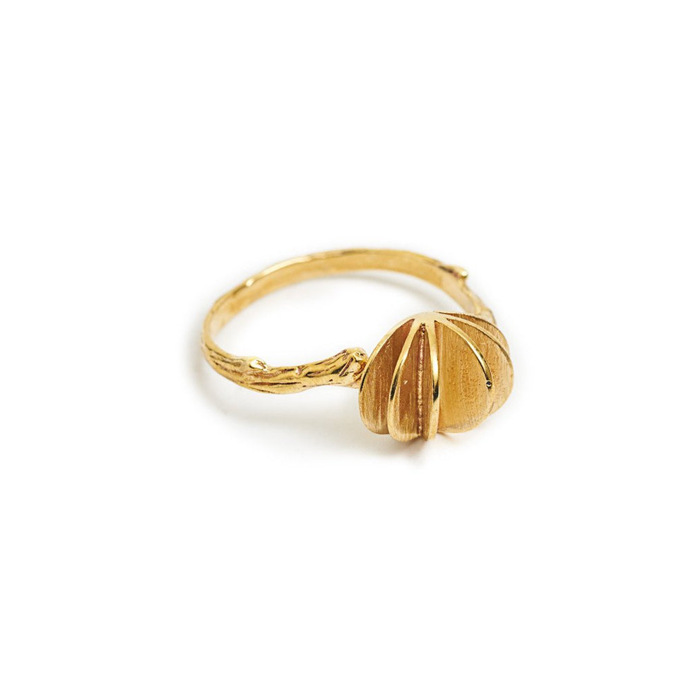 Ring Kipas Branch Gold 
