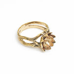 Ring Lotus Flower Gold