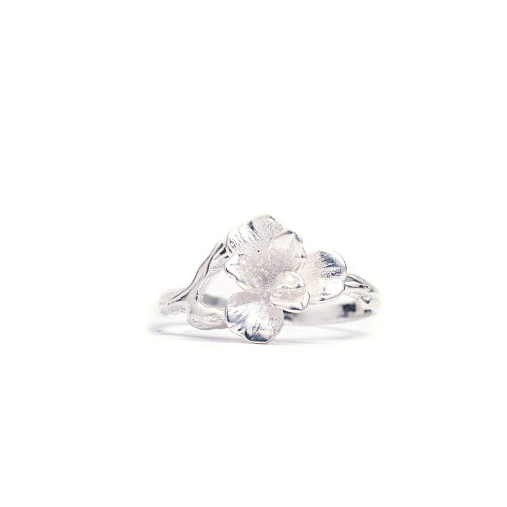 Ring Orchid Silver Front