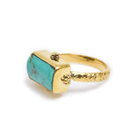 Ring Turquoise Triple Dot