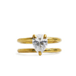 Ring wire Zircon Drop front