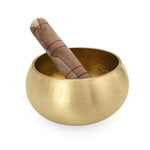 Traditional brass singing bowl