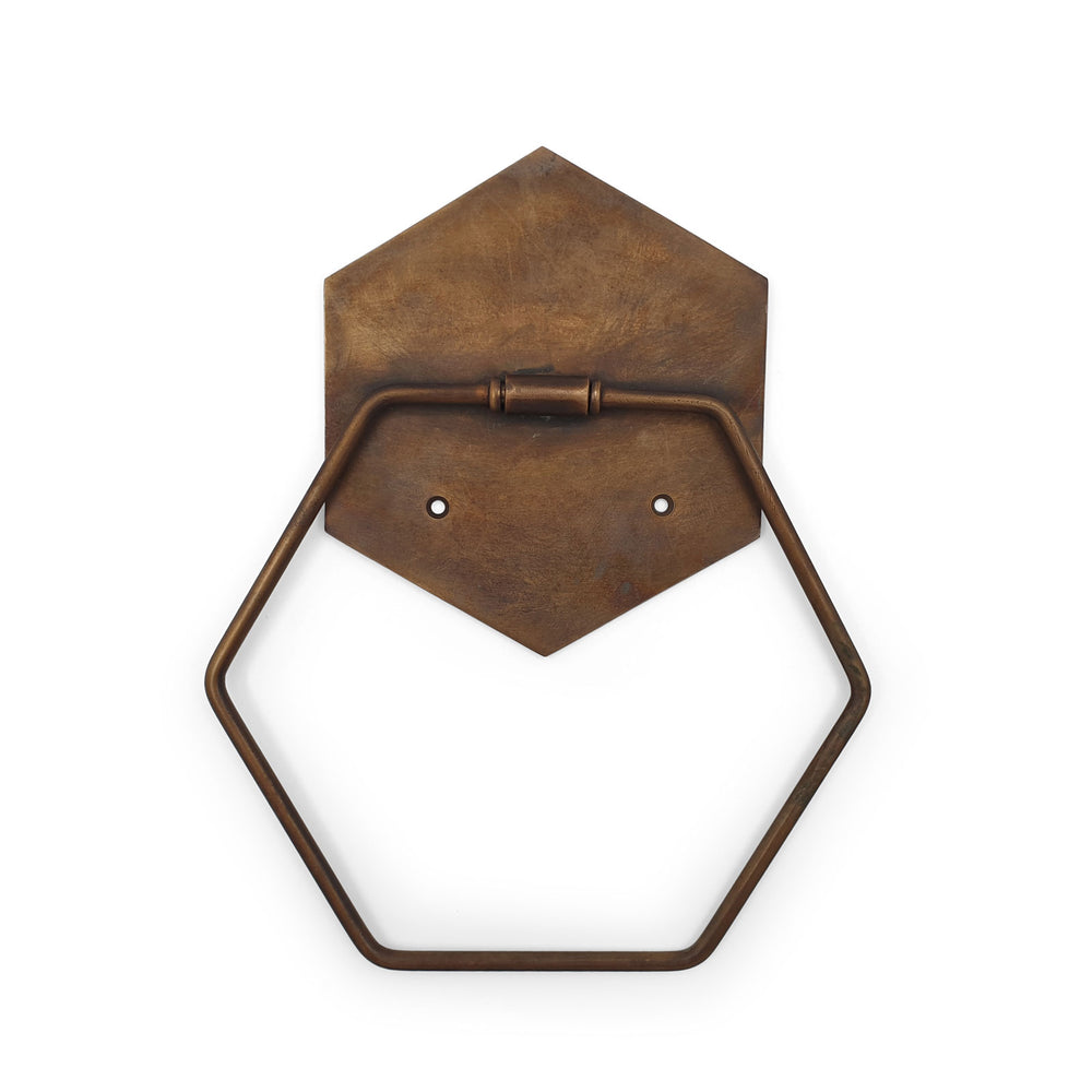 
                  
                    Load image into Gallery viewer, Brass Towel Holder Hexagon
                  
                