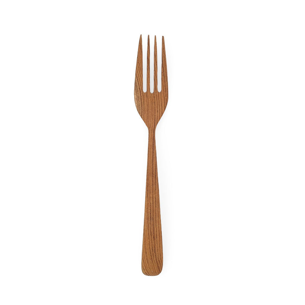 
                  
                    Load image into Gallery viewer, Handmade wooden cutlery fork front view
                  
                