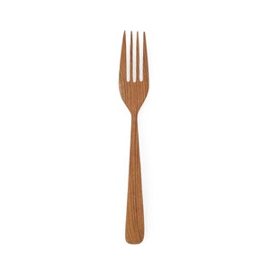 
                  
                    Load image into Gallery viewer, Handmade wooden cutlery fork front view
                  
                