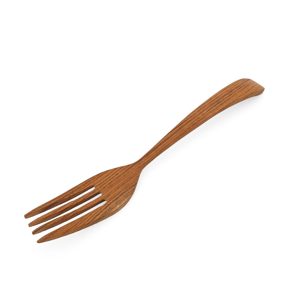 Handmade wooden cutlery fork