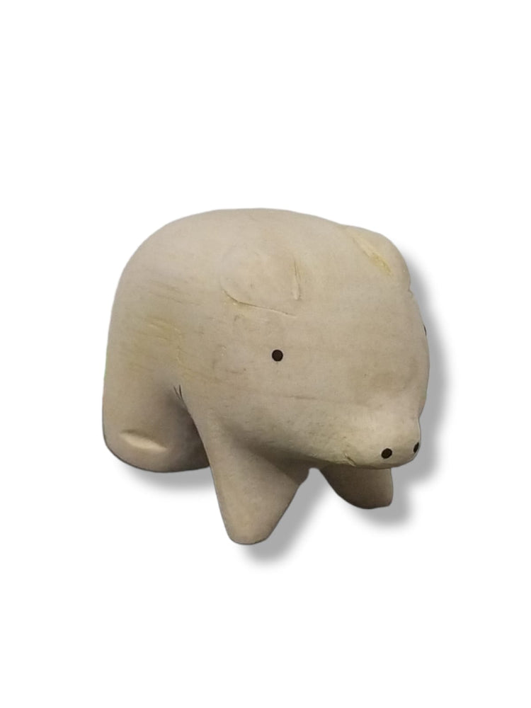 Wooden Animal Natural Color Pig