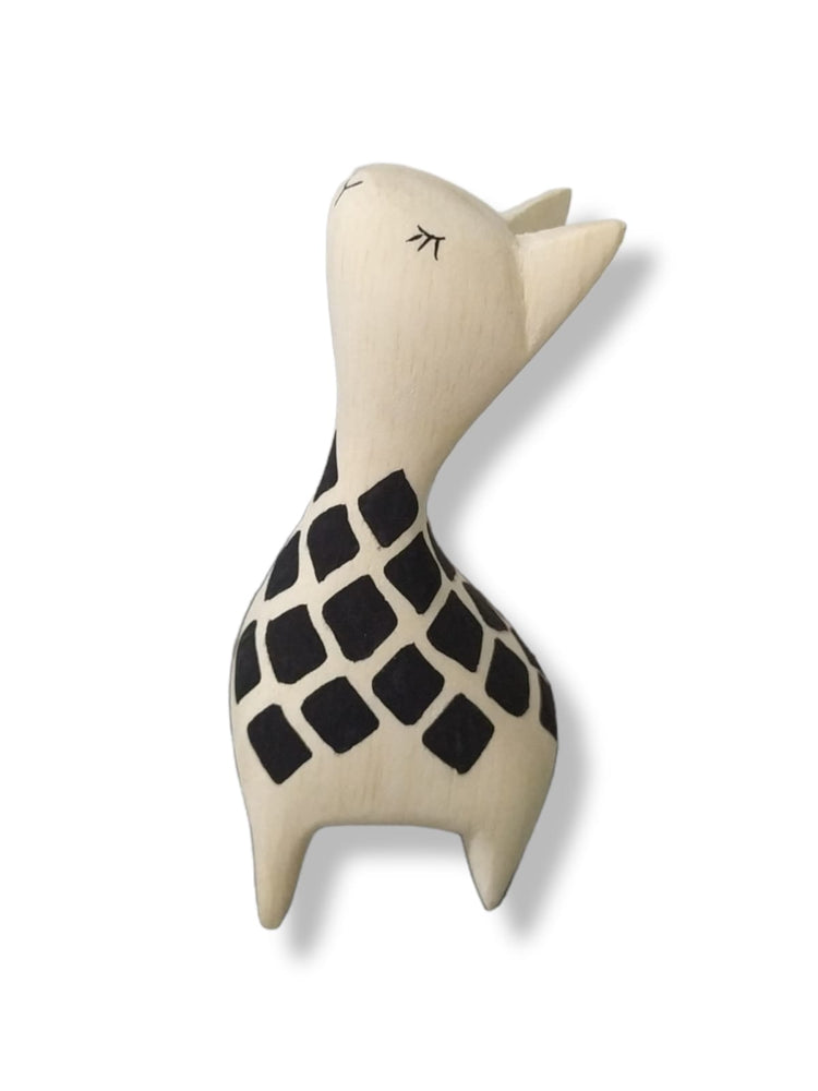 Wooden Animal Natural Color Giraffe
