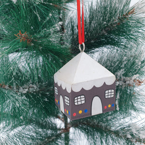 
                  
                    Load image into Gallery viewer, Wooden Christmas Ornament Chocolate House
                  
                