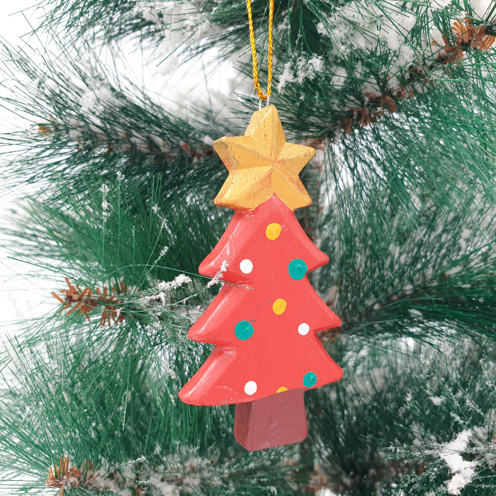 Wooden Christmas Ornament Cute mini Tree