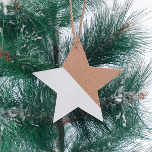 
                  
                    Load image into Gallery viewer, Wooden Christmas Ornaments Gingerbread Stars
                  
                