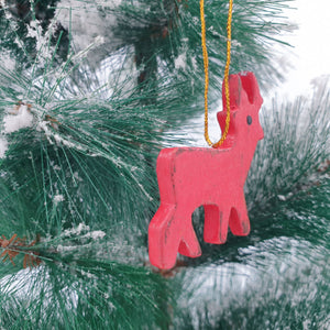 
                  
                    Load image into Gallery viewer, Wooden Christmas Ornament Mini Deer
                  
                