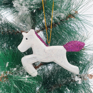 
                  
                    Load image into Gallery viewer, Wooden Christmas Ornament Unicorn
                  
                