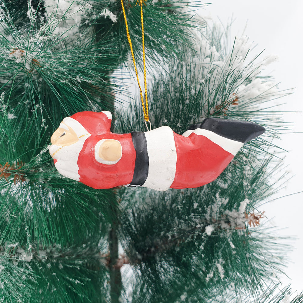 
                  
                    Load image into Gallery viewer, Wooden Christmas Ornaments Flying Santa
                  
                
