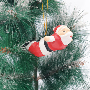 
                  
                    Load image into Gallery viewer, Wooden Christmas Ornaments Flying Santa
                  
                