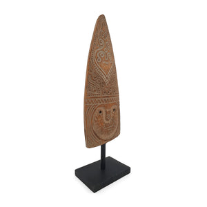 
                  
                    Load image into Gallery viewer, Wooden Flores Decorative Carving - Warriors face
                  
                
